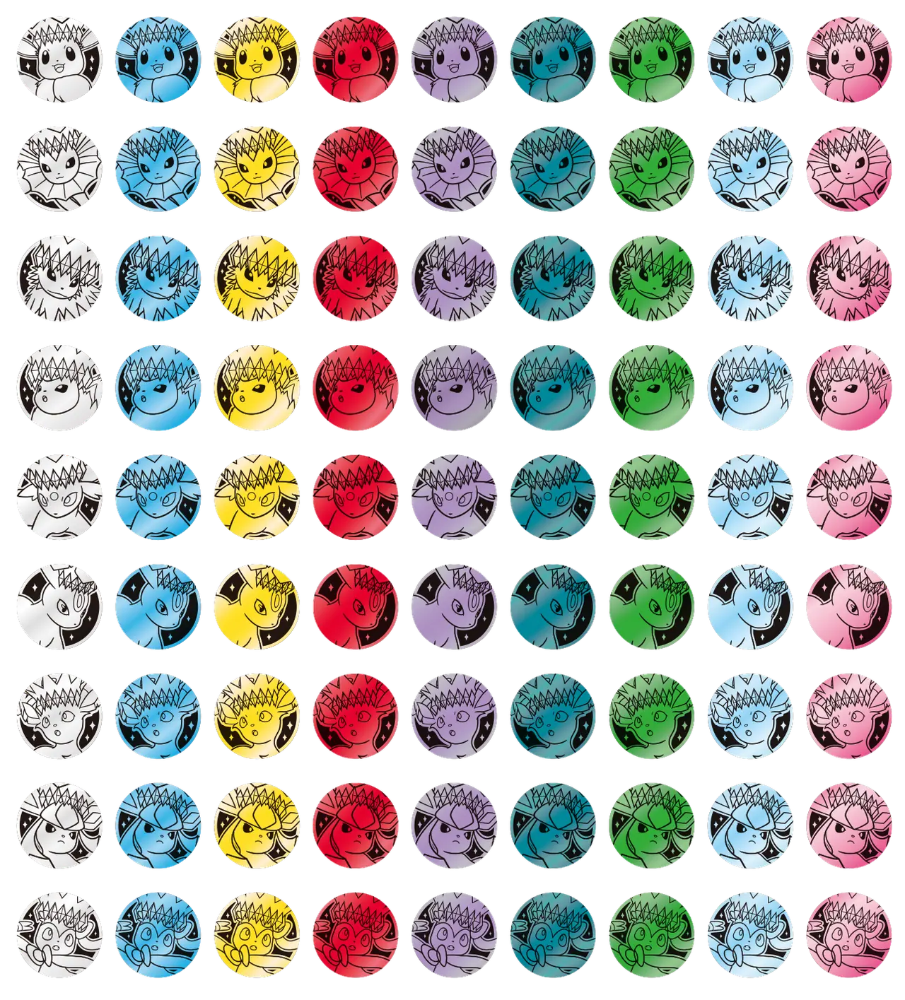Badge Évolutions d'Évoli — Édition Display — photo