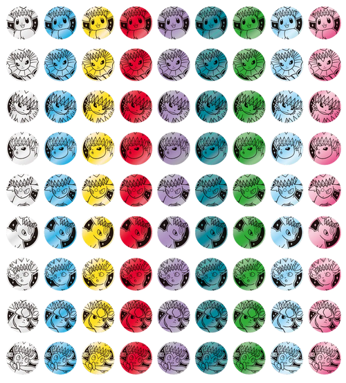 Badge Évolutions d'Évoli — Édition Display — photo